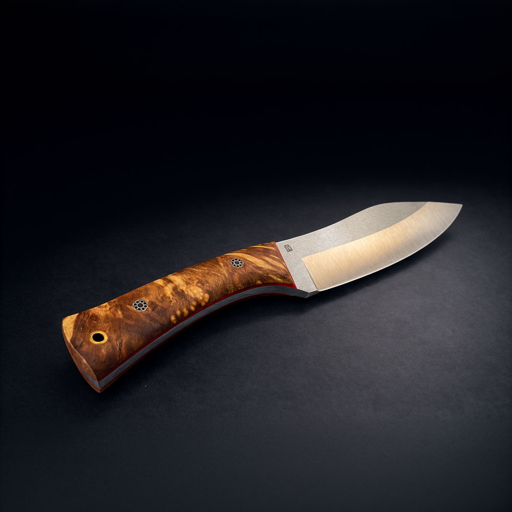 Egzotik Ahşap Saplı Nesmuk Bıçak – N690 Çelik, El Yapımı