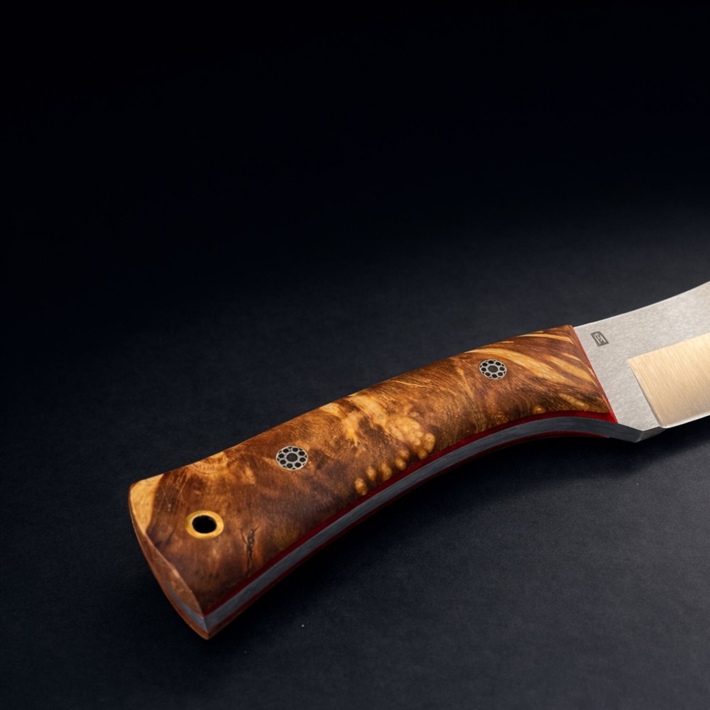 Egzotik Ahşap Saplı Nesmuk Bıçak – N690 Çelik, El Yapımı
