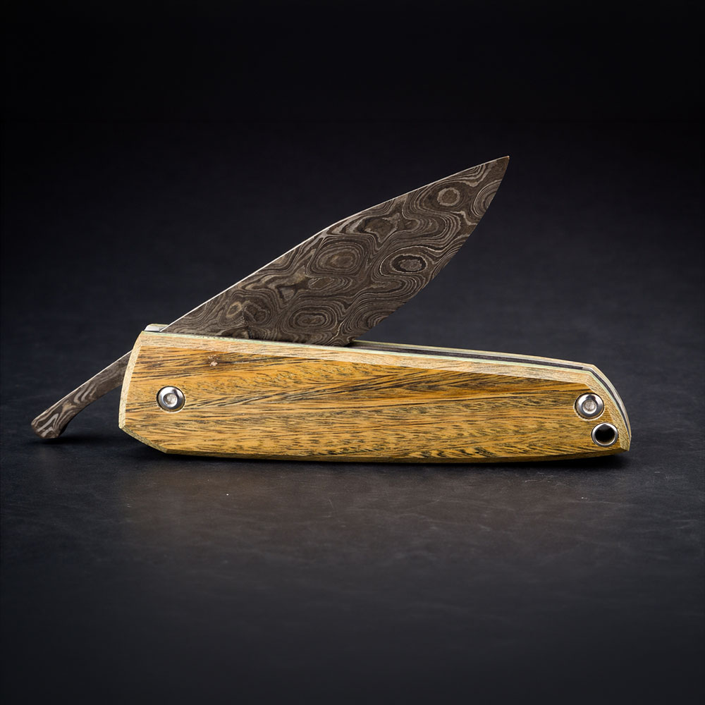 Yeşil Pelesenk Damascus Çoban Çakısı 