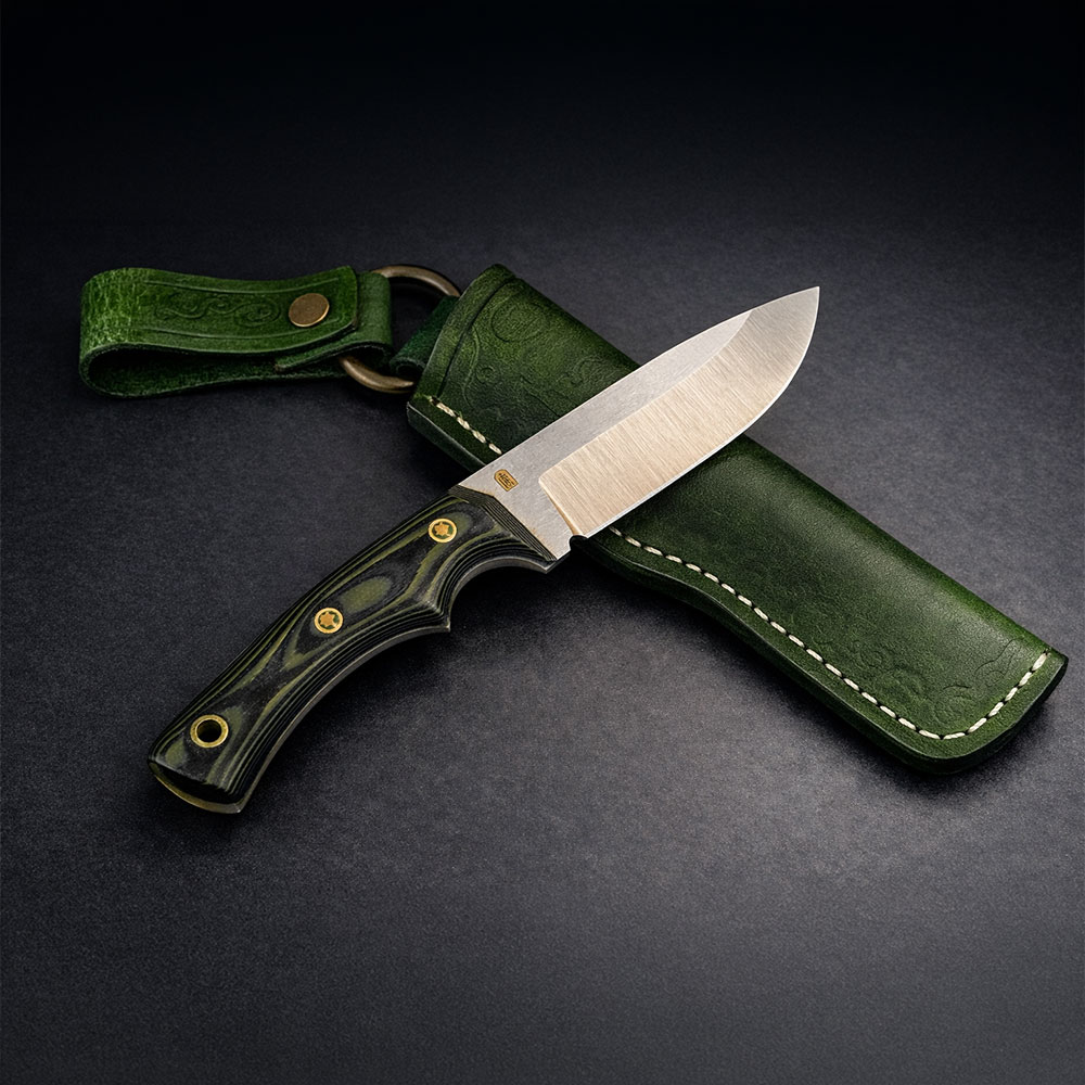 Mikarta Saplı EDC Çakı – N690 Çelik, El Yapımı Kompakt Bıçak