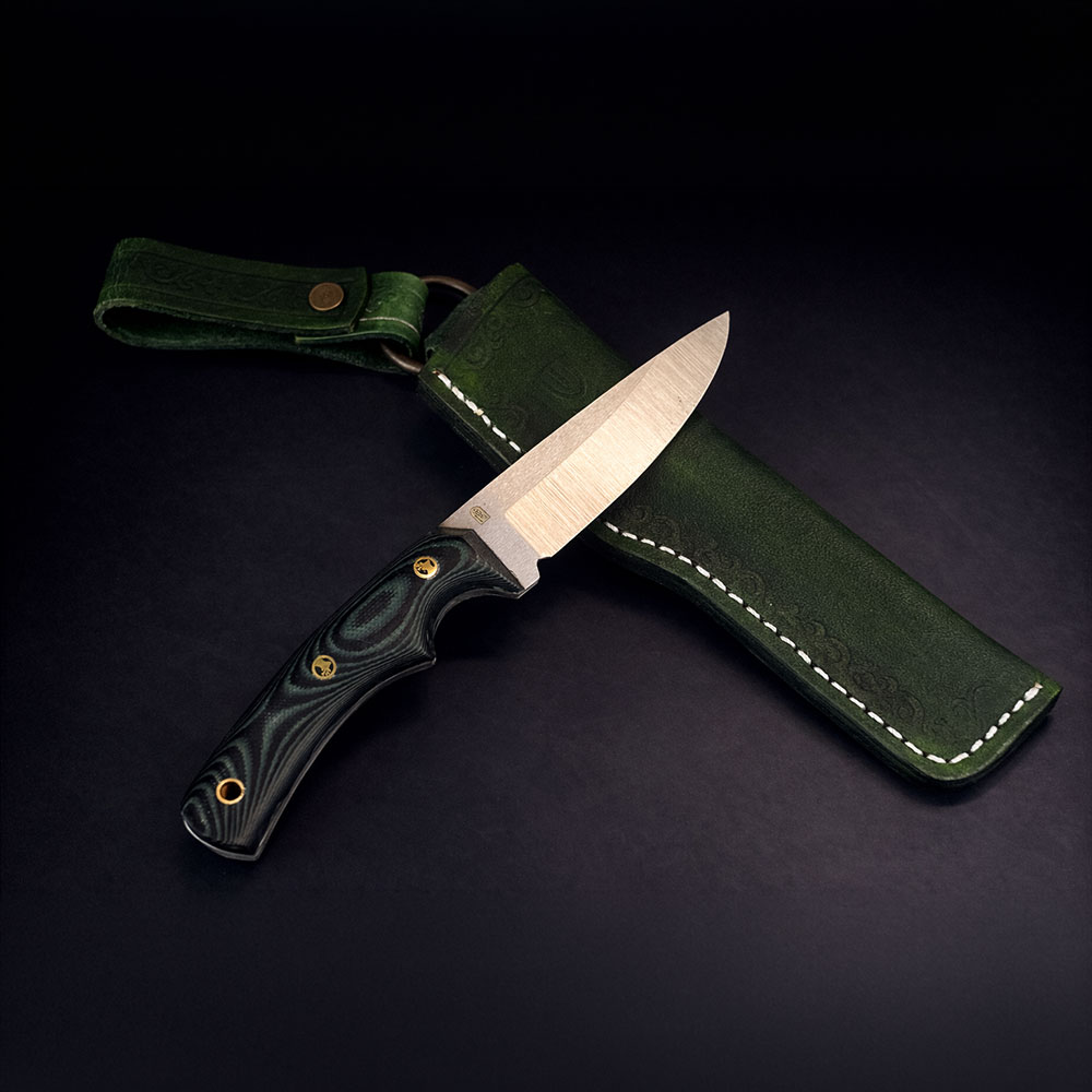 G10 Mikarta Saplı EDC Çakı – N690 Çelik, El Yapımı Kompakt Bıçak