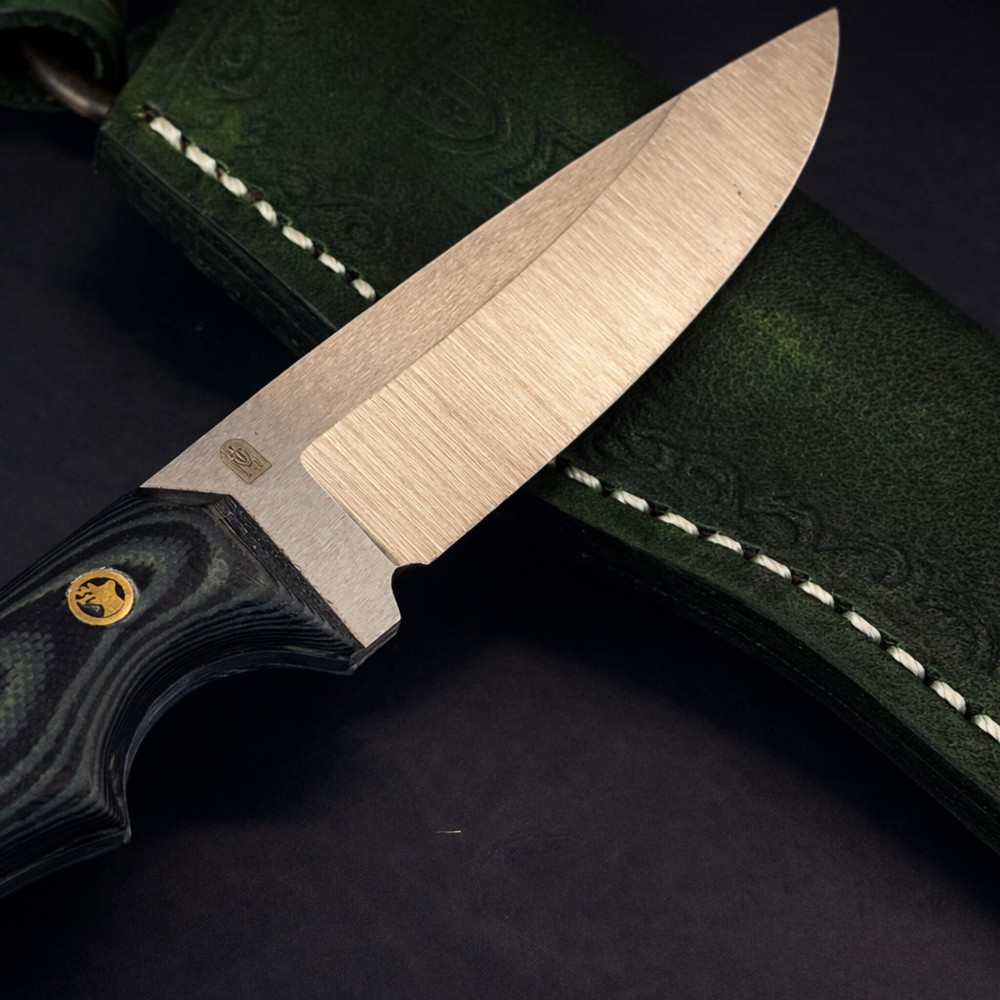 G10 Mikarta Saplı EDC Çakı – N690 Çelik, El Yapımı Kompakt Bıçak