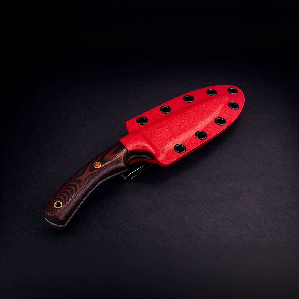 G10 Mikarta Saplı EDC Çakı – N690 Çelik, El Yapımı Taktik Bıçak