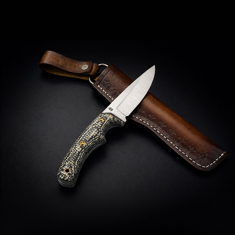 Mikarta Saplı EDC Çakı – N690 Çelik, El Yapımı