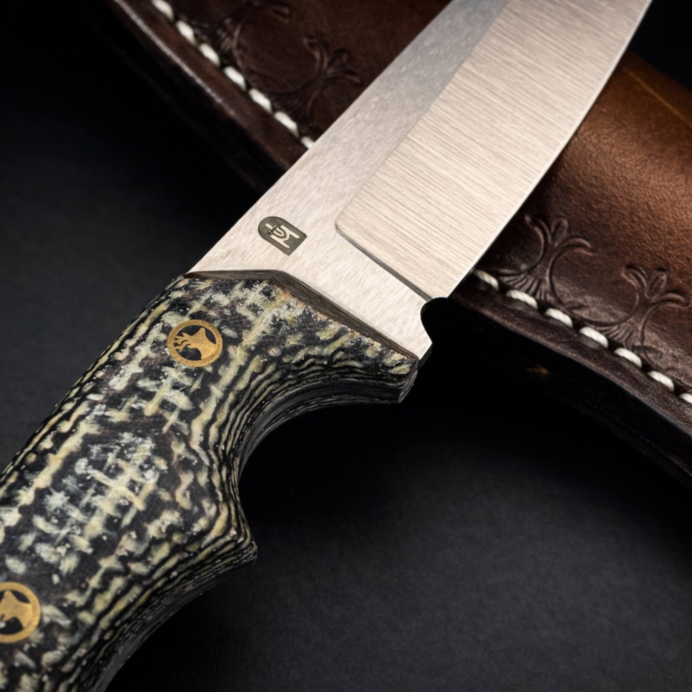 Mikarta Saplı EDC Çakı – N690 Çelik, El Yapımı