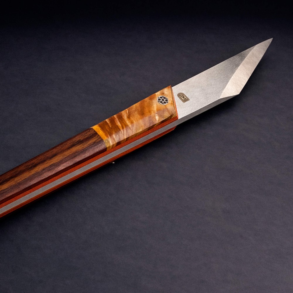 Huş & Paduk Saplı Kiridashi – Böhler N690 Çelik, El Yapımı