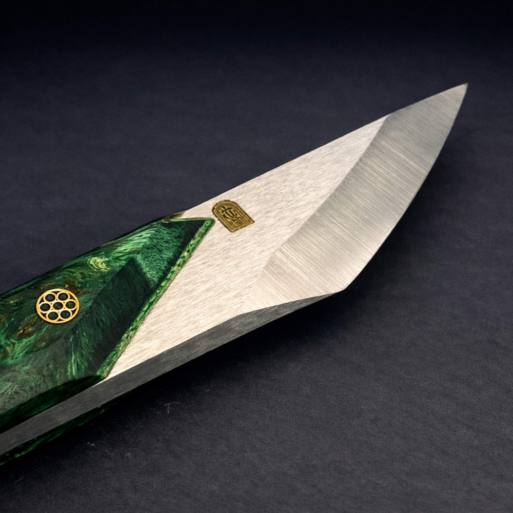 Stabilize Ambonya Saplı Kiridashi – Böhler N690 Çelik, El Yapımı