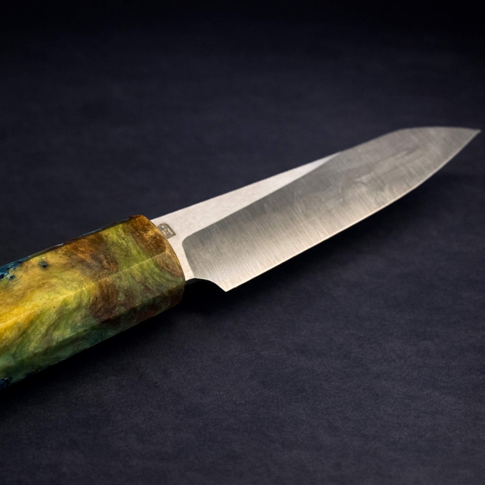 Hibrit Ambonya Saplı Petty Mutfak Bıçağı – Böhler N690 Çelik, El Yapımı