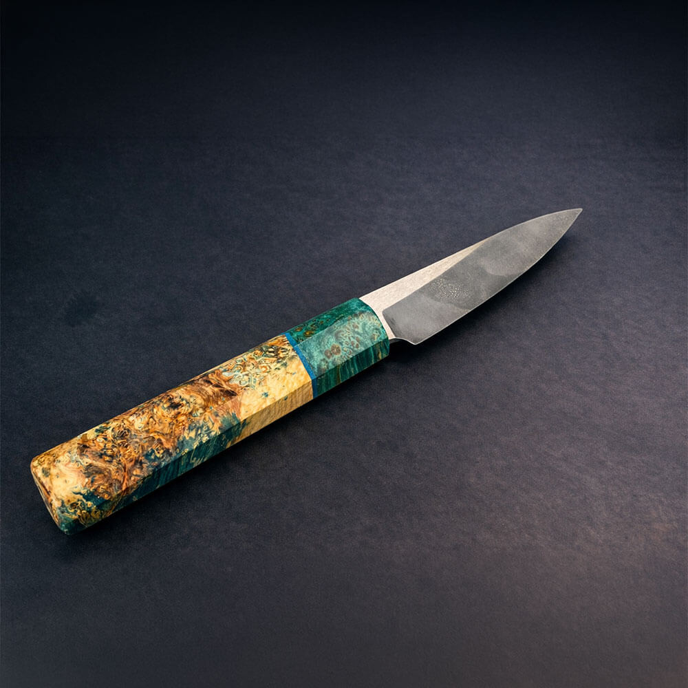 Ambonya Kombinasyon Saplı Petty Mutfak Bıçağı – Böhler N690 Çelik, El Yapımı