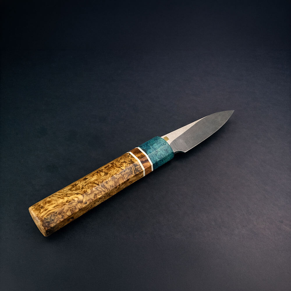 Ambonya Kombinasyon Saplı Petty Mutfak Bıçağı – Böhler N690 Çelik, El Yapımı