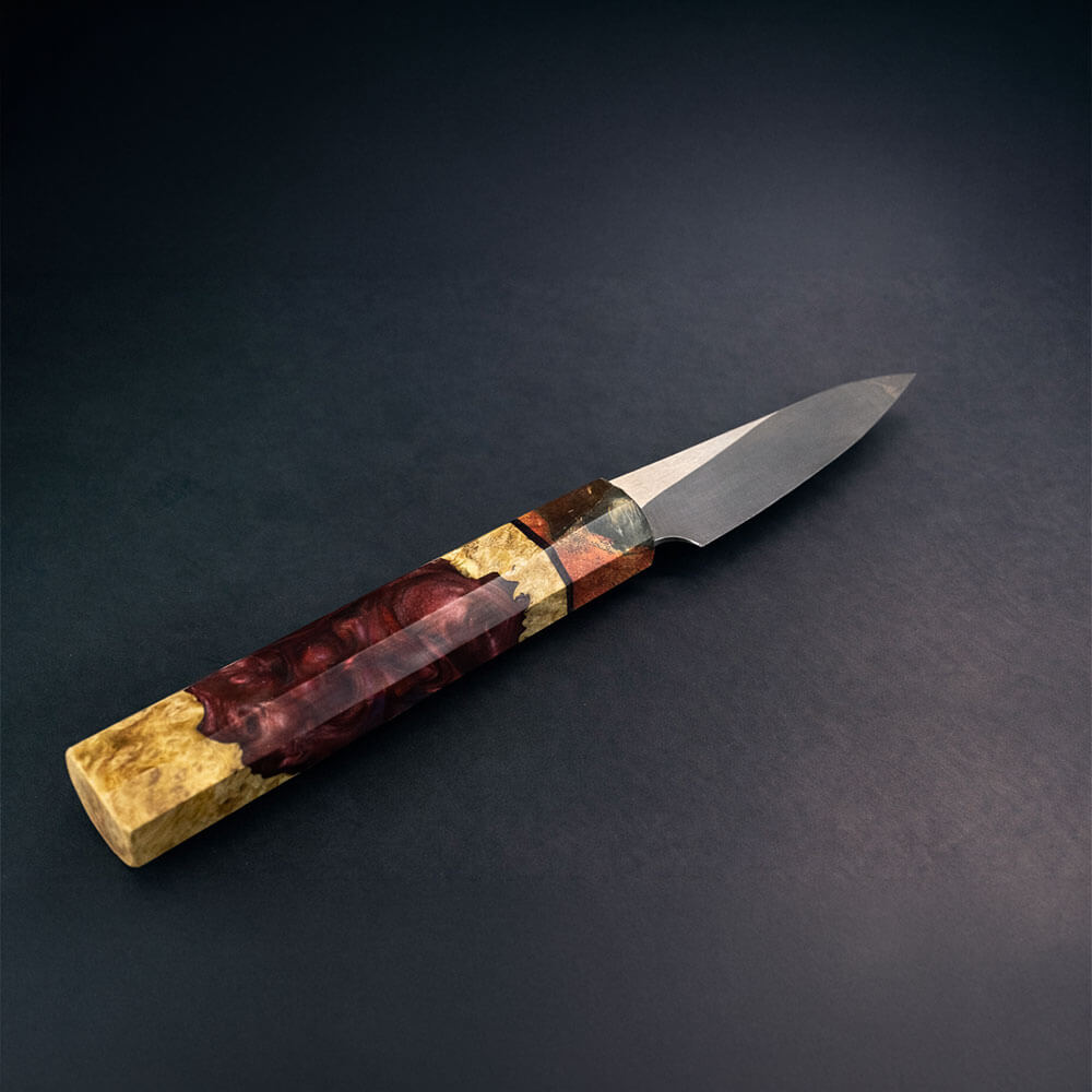 Ambonya Kombinasyon Saplı Petty Mutfak Bıçağı – Böhler N690 Çelik, El Yapımı