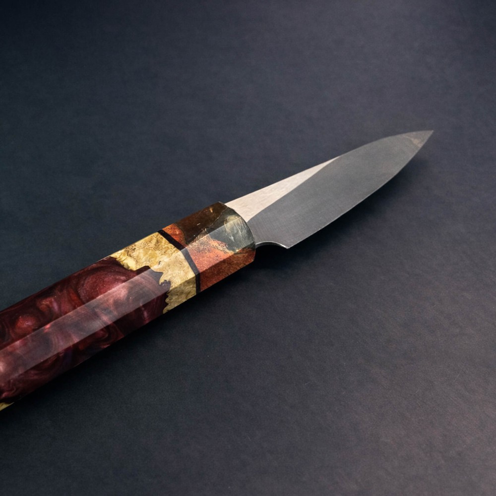 Ambonya Kombinasyon Saplı Petty Mutfak Bıçağı – Böhler N690 Çelik, El Yapımı