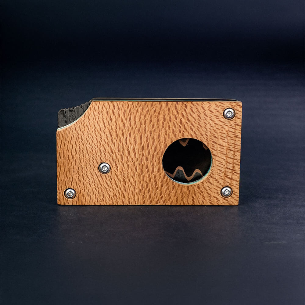 Brezilya Çınarı Saplı Gambit Bıçak – Bakır Sanmai Çelik, El Yapımı