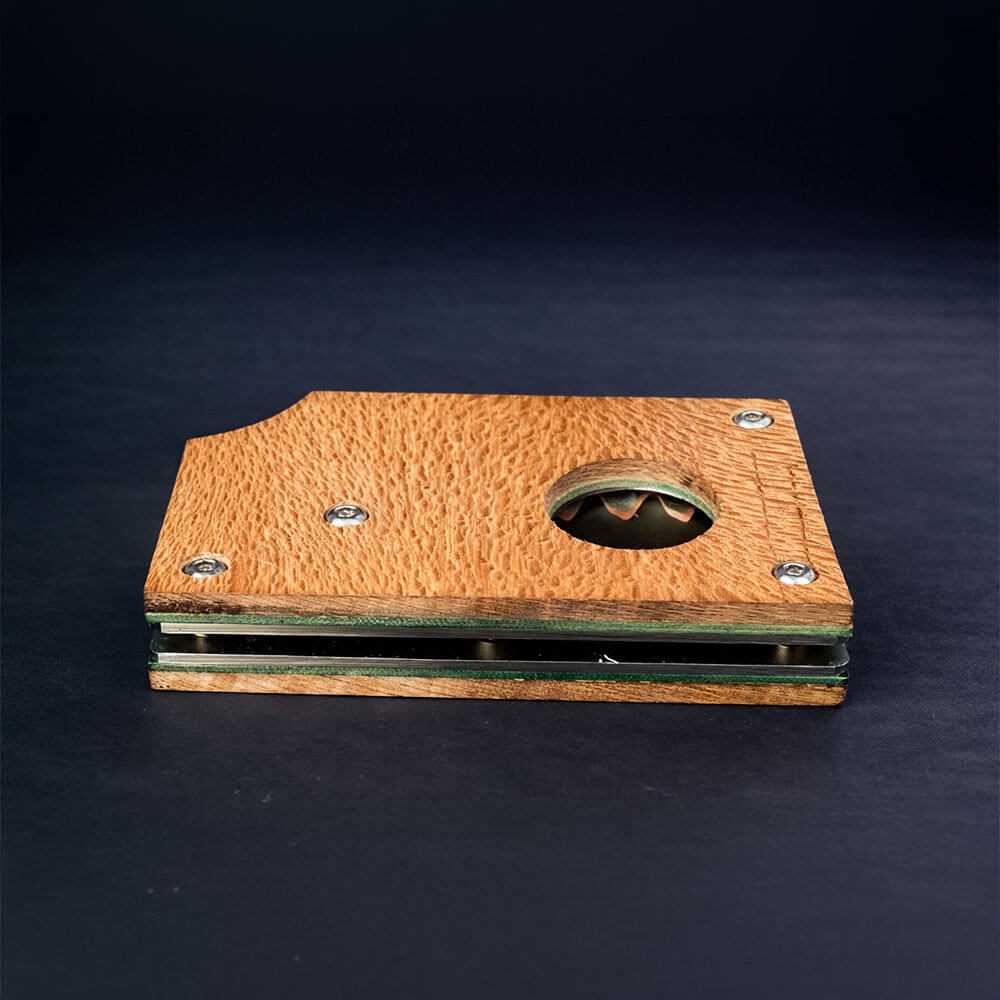 Brezilya Çınarı Saplı Gambit Bıçak – Bakır Sanmai Çelik, El Yapımı