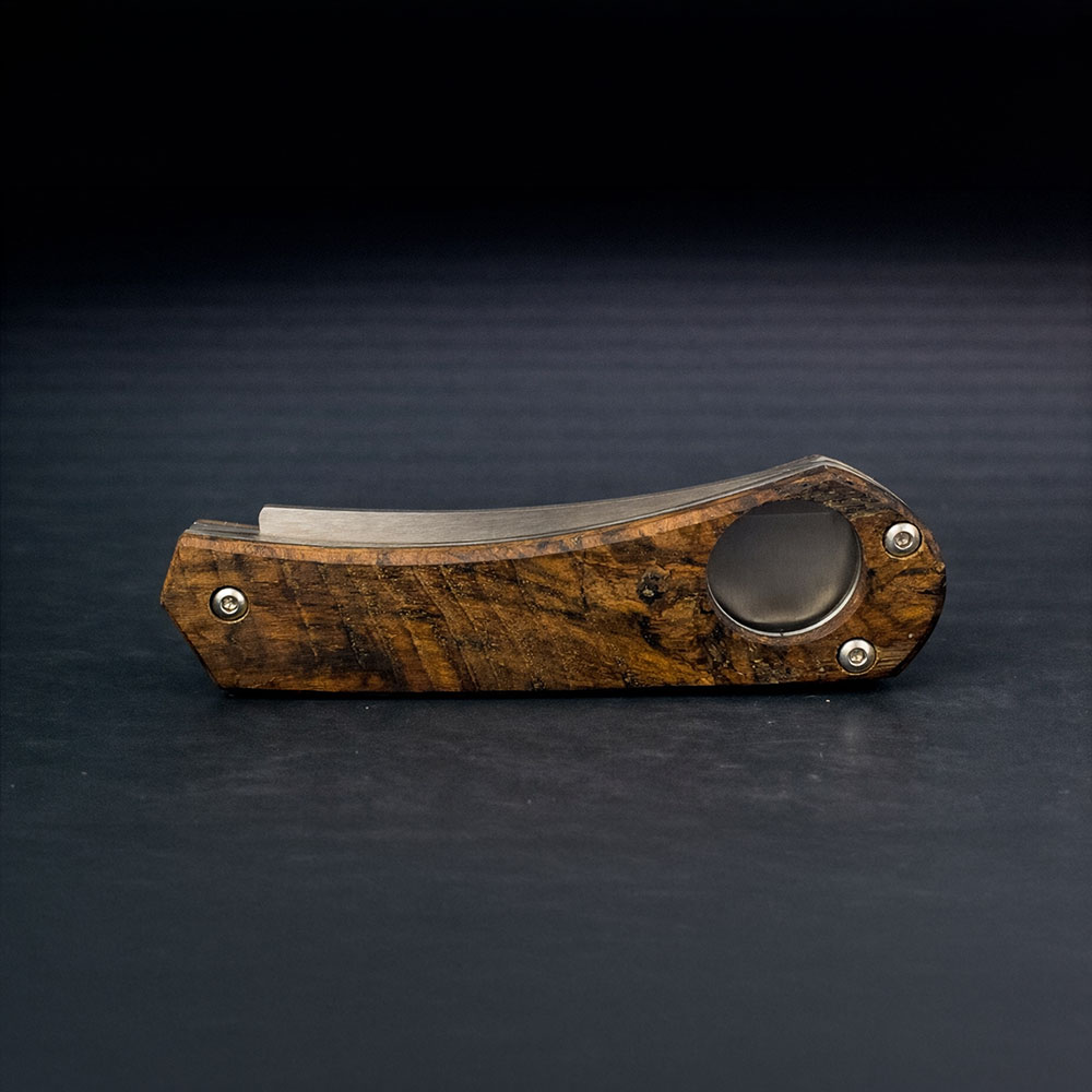 Kök Çınar Saplı Razor Bıçak – Böhler N690 Çelik, El Yapımı