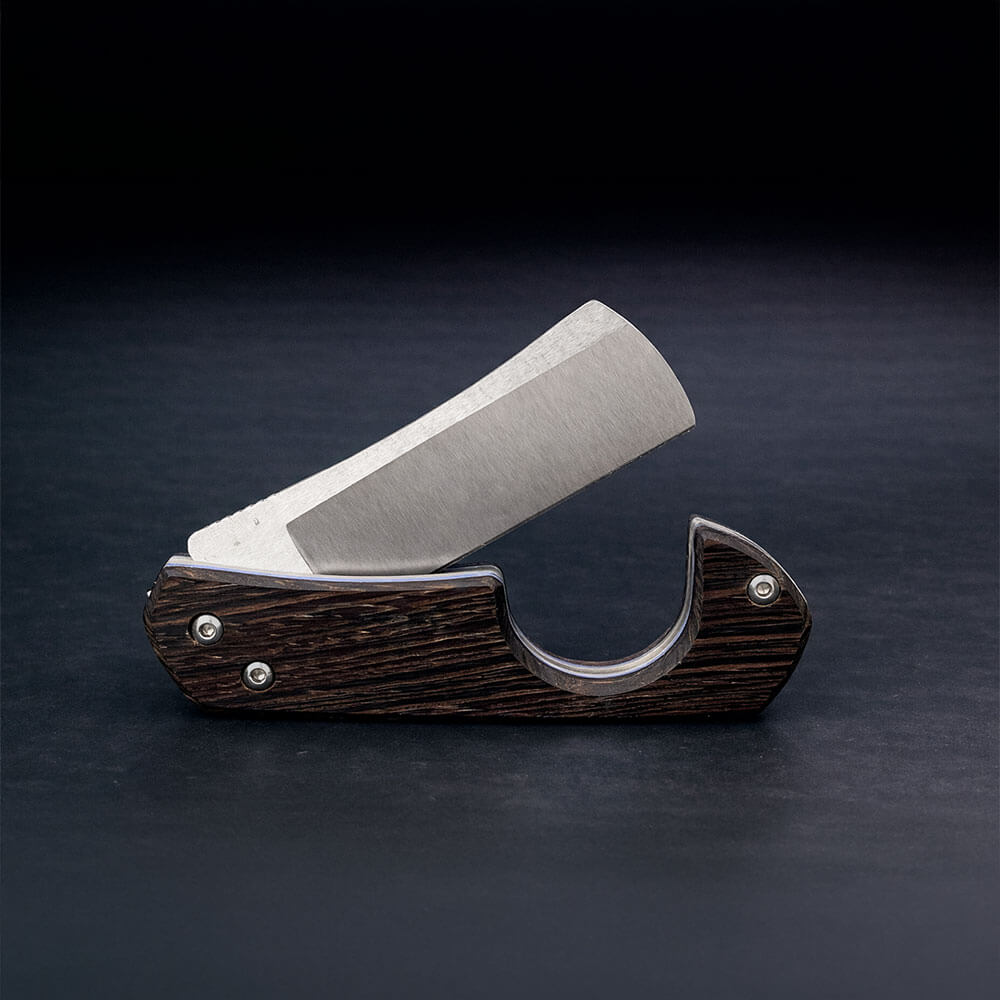 Afrika Abanoz Saplı Razor Gen2 Bıçak – Böhler N690 Çelik, El Yapımı