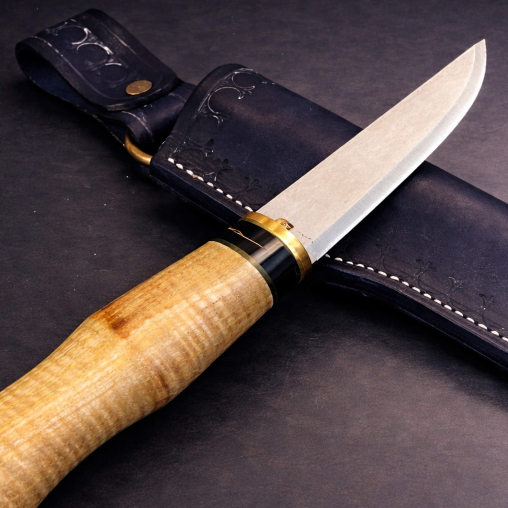 Mango ve Koç Boynuzu Kombinasyon Saplı Puukko Bıçak – Böhler N690 Çelik, El Yapımı