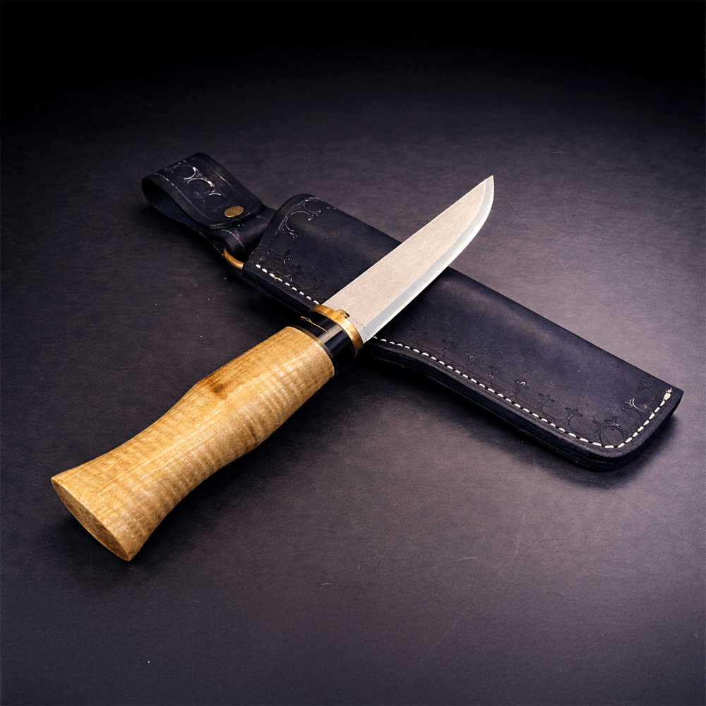 Mango ve Koç Boynuzu Kombinasyon Saplı Puukko Bıçak – Böhler N690 Çelik, El Yapımı