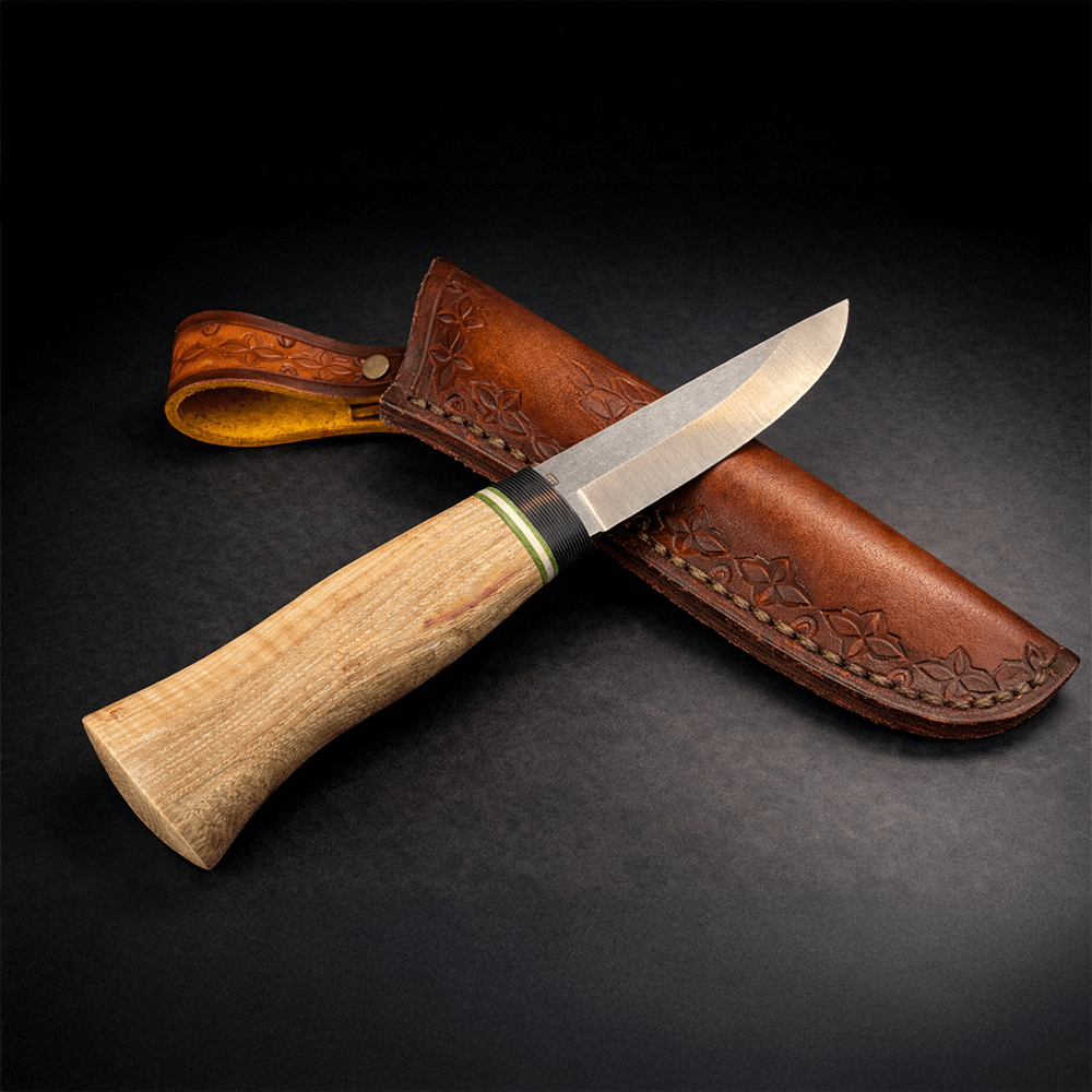 Mango ve Mikarta Kombinasyon Saplı Puukko Bıçak – Böhler N690 Çelik, El Yapımı